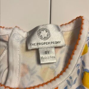 Proper Peony Citrus Sleeveless Casual Dress